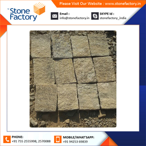 Piedra de adoquín de mezcla marrón amarillo 100% Estacionamiento de piedra natural y uso de entrada Piedra de adoquín de gran tamaño - Product Image 2