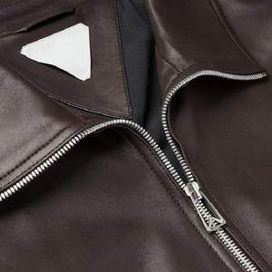 Chaqueta de cuero estilo motorista de calidad superior nueva moda mejor Material moda hombres chaqueta de cuero - Product Image 3