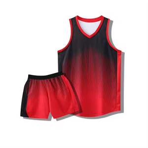 Uniforme de basket-ball pour hommes grande taille respirant personnalisable sans manches à séchage rapide 100% polyester avec motifs imprimés - Product Image 4