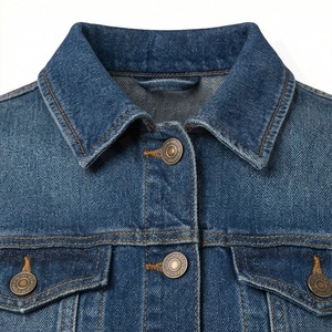 Veste en jean élégante pour femmes, couleur personnalisée, coupe ajustée, poches avant, style de rue quotidien, look tendance, manteau élégant - Product Image 4