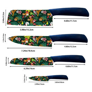 Prix Usine Nouvelle Tendance Couteau de Chef en Céramique 2 Pièces Ambidextre Compatible Lave-Vaisselle Manche en Plastique Durable pour Barbecue Livraison Rapide - Product Image 2