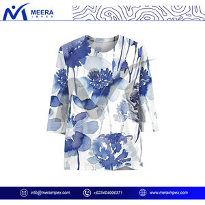 เสื้อยืดผ้าฝ้ายออร์แกนิกสำหรับผู้หญิงเป็นมิตรกับสิ่งแวดล้อมและนุ่มใส่สบายพิมพ์ลายเป็นมิตรกับสิ่งแวดล้อมสำหรับฤดูร้อน - Product Image 2