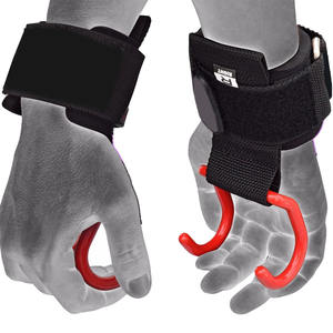 Heavy Duty Meilleure Vente Haute Qualité Musculation Tige En Métal Crochet Sangles Poignet Sports Gym Haltérophilie Crochets - Product Image 1