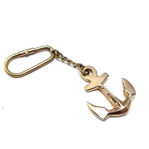 Vàng bóng hải lý Brass Móc chìa khóa thủ công mỹ nghệ tàu Neo có sẵn với giá bán buôn mô hình Số AS-K-50023