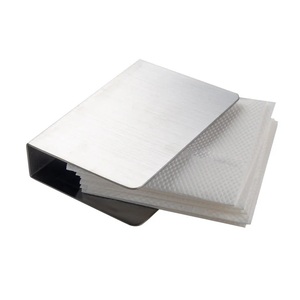 Porta servilletas de acero inoxidable, diseño vertical compacto, acabado duradero, fácil acceso, estilo moderno para bares, cafeterías y restaurantes - Product Image 3