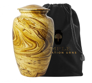 Urnas de cremación de metal Urnas conmemorativas de aluminio Premium Recuerdo Opciones grabables a prueba de fugas - Product Image 3