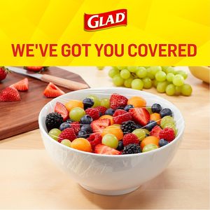 Glad Cling ‘N Seal <b>Plastic</b> Food <b>Wrap</b>, 200 Square Foot Roll, Pack of 12 - Product Image 4
