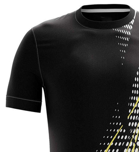 Sublimation t-shirts vente en gros séchage rapide polyester respirant logo personnalisé imprimé vêtements de sport gym sports manches courtes haut d'entraînement - Product Image 3
