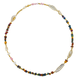 Collar de Cuentas Colorido Chapado en Oro con Detalles de Conchas, Collar Moderno y Elegante, Perfecto para Reventa - Product Image 3