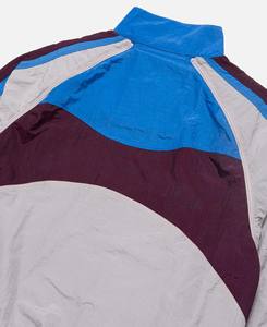 Veste Coupe-Vent Imperméable Rétro Vintage en Blocs de Couleur Unie Veste en Toile à Col Montant avec Capuche Logo Personnalisé Piste d'Extérieur pour Hommes - Product Image 5