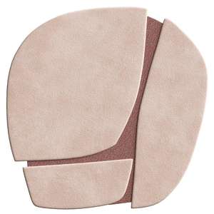 Alfombra de Lana Anudada a Mano de Diseño Abstracto Moderno, Alfombra Personalizada de Lujo, Pelo Alto, Color Beige Marfil, Antideslizante, Apta para Mascotas, Ovalada - Product Image 3