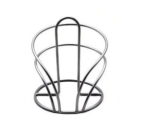 Porte-anneaux de serviette en métal rond noir maison fête de mariage Restaurants décor de table stocké luxe moderne - Product Image 5