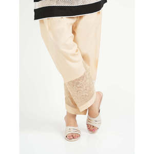 Pantalon droit brodé taille haute ESTEFANIA pour femme – Respirant, style formel et décontracté pour l'automne – Tailles XL et XS disponibles - Product Image 2