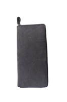 Dompet Pria Kulit Asli Klasik, Tahan Lama, Buatan Tangan, Lipat Dua dengan Penutup Terbuka, Anti RFID, Harga Grosir