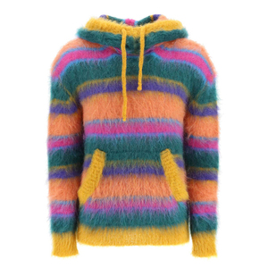 Sweat à capuche unisexe tendance, uni, brodé, surdimensionné, avec poche, en laine/acrylique douce, vente en gros, pull chaud d'hiver, sweat à capuche confortable - Product Image 1