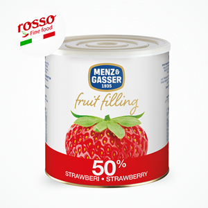 Relleno de Fresa 50% Fruta Certificado HALAL Menz&Gasser ASIA 2.7Kg o 600g Brix 30% - Product Image 1