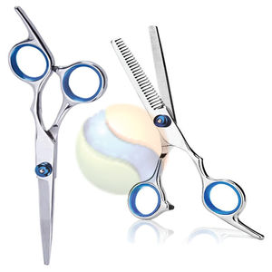 Juego de Tijeras de Peluquería Profesionales Premium, Tijeras de Barbero de Acero Inoxidable con Tijeras de Entresacar y Texturizar, para Salón - Product Image 2