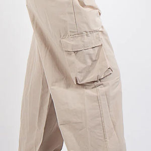 Casual Loose Pants for Women Wholesale Factory OEM High Quality <b>Wide</b> <b>Leg</b> <b>Cargo</b> Pockets Pants Trousers for Women Unique Design - Product Image 3