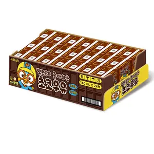 Pororo's Favorite Chocolate milk Good for kid health tasty and nutrition Made in Korea other milk