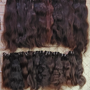 Factory Price Indian <b>Curly</b> Remy Hair Extensions & <b>Bundles</b> Virgin Cuticle Aligned Machine Double Weft Weave Attachment - Product Image 5