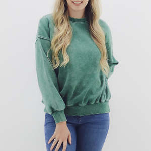 Sweat-shirt pour femmes en tissu délavé personnalisé, prix de gros, sweat-shirt pour femmes de haute qualité à prix raisonnable - Product Image 1