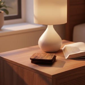 Juego de Posavasos de Madera Ecológicos |   Accesorios de Decoración de Mesa Modernos y Duraderos |   Artículos Esenciales para Café y Cocina - Product Image 5