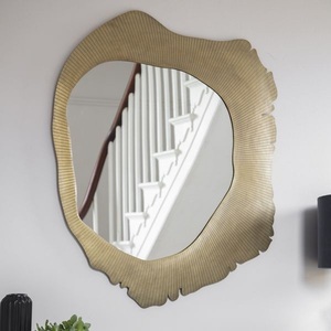 Espejo de Pared Decorativo para Interiores, Diseño de Hojas, Decoración Clásica y Moderna, Espejo con Múltiples Acabados - Product Image 1