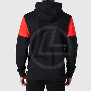 Sudadera con capucha informal para hombre con tejido mezclado de algodón y estilo Streetwear Sudadera con capucha lisa - Product Image 4