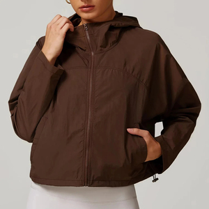 Chaqueta cortavientos ligera, impermeable, transpirable, informal, personalizada, precio al por mayor, para mujer, chaquetas de mujer de talla grande personalizadas - Product Image 2