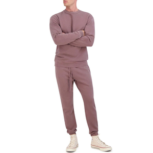 Ensemble sweat-shirt et pantalon de survêtement baggy deux pièces pour homme, haute qualité, hiver, personnalisé, épais, coupe oversize, 100% coton, séchage rapide - Product Image 1