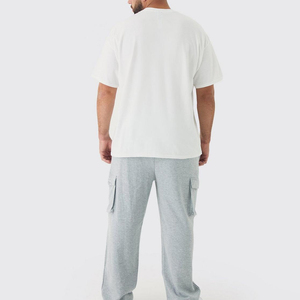 Camiseta de algodón con estampado de peso pesado de longitud larga 2025 para hombre, camisetas informales de manga corta con estampado de estilo de algodón 100% - Product Image 2