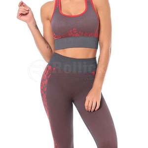 Conjunto de Yoga Deportivo para Mujer, Estilo Moderno, Venta al Por Mayor, Hecho en Pakistán - Product Image 4