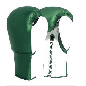 Gants de boxe avec logo personnalisé du fabricant en gros Gants de boxe professionnels en cuir véritable sur mesure confortables gants de boxe gagnants - Product Image 1