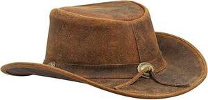Sombrero de copa de cuero resistente y elegante resistente a la intemperie y cómodo para uso durante todo el día para fiestas, senderos de viaje, aspecto elegante - Product Image 2