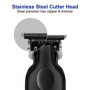 Máquina Cortadora de Pelo Profesional Inalámbrica Recargable por USB para Hombres, de Acero Inoxidable, Ajustable, Eléctrica, para Barba, Uso Doméstico - Product Image 5