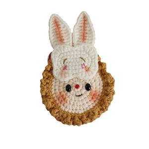 <b>Cute</b> Cartoon Doll Design Hand-Knitted Pure Cotton Coin <b>Purse</b> Wallet Fashionable Accessories - Product Image 2