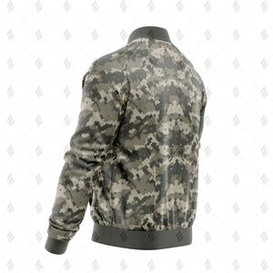 Chaqueta Varsity para Hombre, Estilo Casual de Invierno, Material de Forro Polar Grueso de Poliéster, Construcción de Alta Calidad, Cierre Frontal con Cremallera, Listo para OEM - Product Image 5
