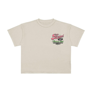 Venta al por mayor Streetwear Tops de manga corta con cuello redondo 250 gramos de algodón liso para hombre Camiseta de gran tamaño de peso pesado Stock - Product Image 6