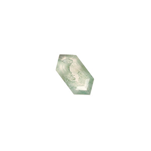"Moss Agate Hexagon Cut 10x5mm 1,20 Cts Cuentas sueltas de piedras preciosas para la fabricación de joyas" - Product Image 3