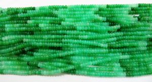Perles rondes en chrysoprase naturelle EMINENT JEWEL, vertes, lisses, unies, dégradées, 6-7 mm, 8 pouces de long, pour la fabrication de bijoux - Product Image 2