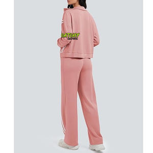 Vente en gros d'ensemble de survêtements personnalisés pour femmes ensemble de survêtement de sport pour femmes ensemble de haut à manches longues et de jogging pour femmes - Product Image 3