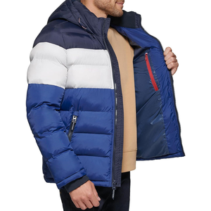 Veste d'hiver légère à capuche pour homme avec matériau imperméable et coupe-vent Options personnalisées OEM/ODM pour une utilisation en extérieur - Product Image 5