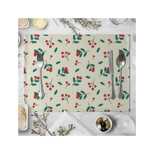 Mantel Individual Premium de Rajastán con Diseño Floral, 30x45cm, 220GSM, Tejido Twill, Tinte Natural, Hecho en India, Ecológico - Product Image 6