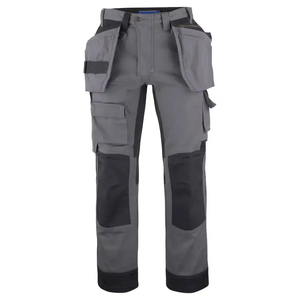 Pantalones Cargo de trabajo para hombre, tela de lona duradera, secado rápido, transpirable, tiro medio, Ajuste Recto, protección de rodilla para construcción - Product Image 1