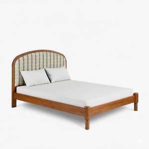 Modern Solid Wood Extendable Adjustable <b>Bed</b> with Durable Structure Refined Look <b>Comfortable</b> Design for Stylish Bedroom Interiors - Product Image 6