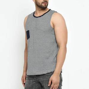 Excelente nueva llegada logotipo personalizado alta calidad moda hombres entrenamiento camiseta Fitness gimnasio cómodo hombres camiseta sin mangas - Product Image 5