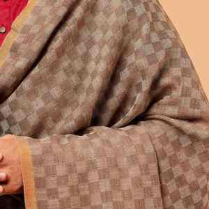 Men Soft <b>Wool</b> <b>Shawl</b> Breathable 300g Winter Warm Traditional Solid Color Office Wear Wrap - Product Image 6