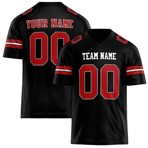 Maillots de football américain en gros pour filles et garçons, uniforme en polyester léger 175GSM, vêtements de sport pour l'école, le collège et les équipes - Product Image 5