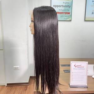 วิกผมมนุษย์ทอ2024สีดำทรงตรงเวียดนามไม่มีเส้นผมยุ่งๆขายส่งราคาพร้อมส่ง - Product Image 3