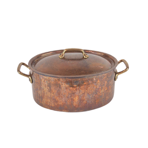 Nouvelle conception de casserole en cuivre pour la cuisson des aliments avec couvercle, qualité supérieure, forme ronde, pot de service pour aliments au prix le plus bas - Product Image 4